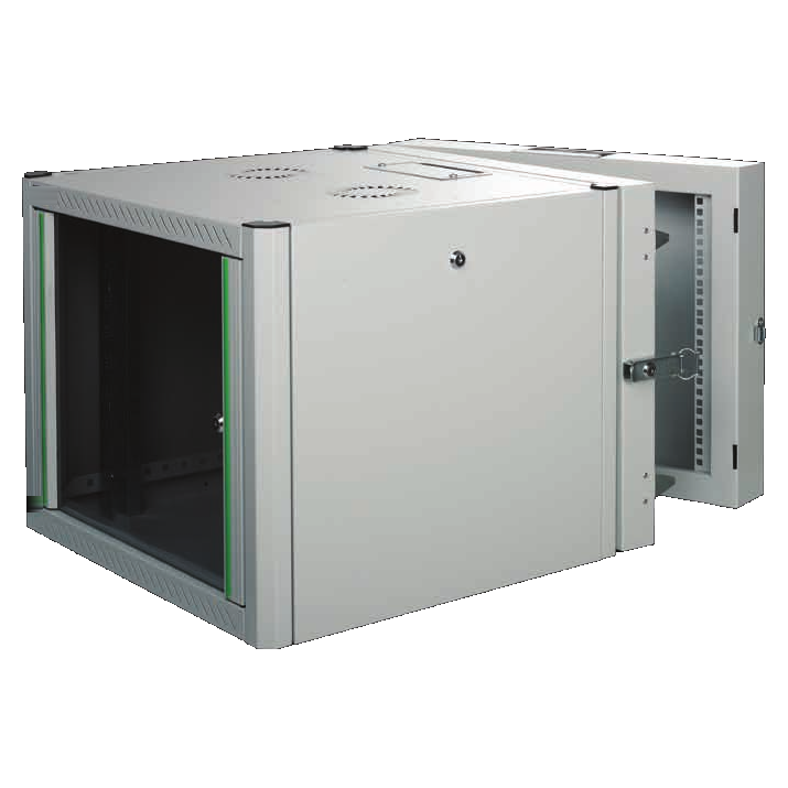 Antek Labs double-section wall mount cabinet, swing-frame open